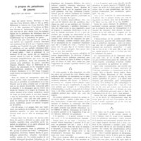 0505 - Page 501 - Chroniques, variétés et informations. A propos de paludisme de guerre