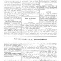 0508 - Page 504 - Chroniques, variétés et informations. Nouvelles. IIe Congrès international des sanatoria et maisons de santé privés (Paris, juillet 1937) / Congrès de médecine et de pharmacie militaires de Bucarest (2-10 juin 1937) / Nécrologie / Actes des facultés. Nancy / Toulouse / Renseignements et communiqués