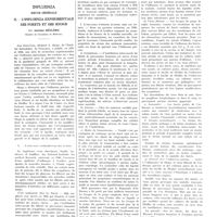 0509 - Page 505 - Travaux originaux. Influenza. Revue générale. II. L'influenza expérimentale des furets et des souris. Par Antoine Béclère...