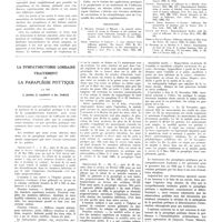 0512 - Page 508 - Travaux originaux. Influenza. Revue générale. II. L'influenza expérimentale des furets et des souris. Par Antoine Béclère... / Bibliographie / La sympathectomie lombaire. Traitement de la paraplégie pottique. Par MM. I. Jiano, Z. Iagnov et Gr. Timus