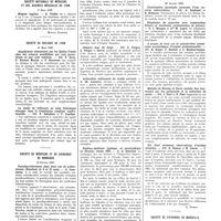 0519 - Page 515 - Sociétés de province. Société de chirurgie de Lyon. 4 mars 1937 / Société nationale de médecine et des sciences médicales de Lyon. 3 mars 1937 / Société de biologie de Lyon. 15 mars 1937 / Société de médecine et de chirurgie de Bordeaux. 19 février 1937 / Comité médical des Bouches-du-Rhône. 29 janvier 1937 / Société de chirurgie de Marseille. 1er février 1937