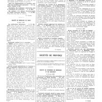 0542 - Page 538 - Sociétés de Paris. Société de laryngologie des hôpitaux de Paris. 15 février 1937 / Société de médecine de Paris. 12 mars 1937 / Sociétés de province / Société de chirurgie de Bordeaux et du Sud-Ouest. 11 février 1937 / 25 février 1937