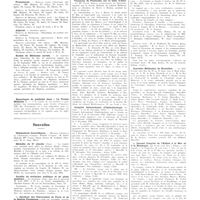0611 - Page 607 - Chroniques, variétés et informations. Concours. Chirurgiens des hôpitaux / Prosectorat / Adjuvat / Ecoles de médecine navale / Nouvelles. Distinctions honorifiques / Médaille du Dr Abadie / Société de médecine publique et de génie sanitaire / Le syndicat des chirurgiens de Paris et de la région parisienne / Vacances de pentecôte sur la Côte d'Azur / congrès international d'ophtalmologie / Xe congrès des sociétés d'oto-neuro-ophtalmologie / Journées médicales de Bruxelles / Le second congrès de l'enfant à la mer et à la montagne