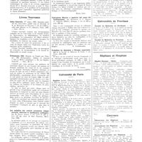 0627 - Page 623 - Chroniques, variétés et informations. La médecine à travers le monde. Pologne / Livres nouveaux. Index generalis..., publié sous la direction de R. de Montessus de Ballore... (Masson et Compagnie, éditeurs), Paris, 1937... / Evénements 1936. (Histoire de l'année par l'image)... / Les maladies des artères coronaires (Angor pectoris, infarctus et insuffisance cardiaque), par M. Duran Arrom... (Inst. de Med. Practia), Barcelone, 1936 [Morel Kahn] / Valutazione metrica e ispettiva del cuore dei cardiopazienti, par Benedetti et V. Bollini (L. Cappelli, Editore), Bologne... [R. Lutembacher] / Trabalhos de anatomia e cirurgia experimental de la faculté de médecine de Porto... Porto, 1934-1936 [P. Grisel] / Université de Paris. Hygiène / Hygiène et clinique de la première enfance (Enfants-Assistés) / Universités de province. Faculté de médecine de Bordeaux / Faculté de médecine de Toulouse / Hôpitaux et hospices. Hôpital Beaujon - Clichy / Concours. Chirurgiens des hôpitaux / Accoucheurs des hôpitaux / Electro-Radiologistes des hôpitaux