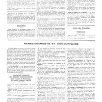 0628 - Page 624 - Chroniques, variétés et informations. Concours. Electro-Radiologistes des hôpitaux / Nouvelles. XXXe congrès de médecine légale et de médecine sociale de langue française / Club aéro-médical de France / Voyage médical français en Tchécoslovaquie / Corps de santé de la marine / Actes des facultés. Bordeaux / Renseignements et communiqués
