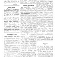 0682 - Page 678 - Chroniques, variétés et informations. Livres nouveaux. Livre jubilaire offert au docteur Albin Lambotte par ses amis et ses élèves (Vromant et Compagnie), Bruxelles, 1936 [P. Desfosses] / Livres reçus / Université de Paris. Clinique des maladies du système nerveux / Amphithéâtre d'anatomie / Hôpitaux et hospices. Hôpital Laennec / Hospices de la Salpêtrière / Hôpital Tenon / Médecin chef d'asiles d'aliénés / Sanatoriums publics / Concours. Adjuvat / Médecin directeur des sanatoriums publics