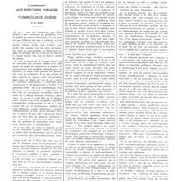 0685 - Page 681 - Travaux originaux. L'admission aux fonctions publiques des tuberculeux guéris. Par E. Rist