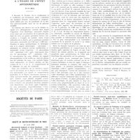 0690 - Page 686 - Travaux originaux. L'action diphasique poly-oligurique des mercuriels à l'égard de l'effet antidiurétique. Par F. Bua / Bibliographie / Sociétés de Paris / Société de gastro-entérologie de Paris. 12 avril 1937