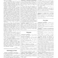 0699 - Page 695 - Chroniques, variétés et informations. Livres nouveaux. Essai sur la biochimie générale et comparée des pigments respiratoires, par Jean Roche... (Masson et Compagnie, édit., 1936)... [L. Cornil] / Université de Paris. Echanges universitaires Franco-Belges / Clinique thérapeutique médicale de la Pitié / Hydrologie et climatologie thérapeutiques / Pathologie médicale / Concours. Chirurgiens des hôpitaux / Médecins des hôpitaux / Faculté de médecine de Toulouse / Institut municipal d'hygiène dentaire et de stomatologie, George Eastman / Sanatorium de Montfaucon / Nouvelles. Distinctions honorifiques / Hommage à la mémoire du Professeur Robert Proust / Association générale des médecins de France / Ligue française contre le cancer / Société de bronco-oesophagoscopie de langue française