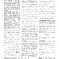 0715 - Page 711 - Chroniques, variétés et informations. Université de Paris. Clinique gynécologique Broca / Clinique médicale propédeutique Broussais-La Charité / Hygiène / Universités de province. Faculté de médecine d'Alger / Faculté de médecine de Bordeaux / Concours. Accoucheurs des hôpitaux / Asile d'aliénés / Comité d'hygiène sociale et de défense contre la tuberculose de la Charente-Inférieure