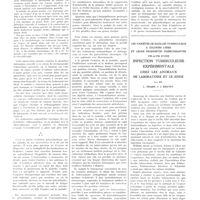 0734 - Page 730 - Travaux originaux. Dangers de certaines interventions chirurgicales au cours des polyarthrites chroniques évolutives. Par F. Coste, J. Forestier et R. Mande / Les variétés de bacilles tuberculeux à colonies lisses et leurs propriétés prémunisantes vis-à-vis d'une infection expérimentale chez les animaux de laboratoire et le singe. Par MM. L. Nègre et J. Bretey
