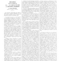 0821 - Page 817 - Travaux originaux. Influenza. Revue générale. III. Du simple rhume à l'influenza épidémique. Par Antoine Béclère...