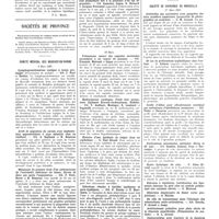 0829 - Page 825 - Sociétés de Paris. Société médicale des hôpitaux. 28 mai 1937 / Sociétés de province / Comité médical des Bouches-du-Rhône. 5 mars 1937 / 193 mars / Société de chirurgie de Marseille. 1er mars 1937 / 15 mars
