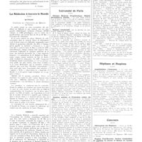 0835 - Page 831 - Chroniques, variétés et informations. Gaston Michel (1874-1937) [Nécrologie] [J. Guibal] / La médecine à travers le monde. Autriche / Hongrie / Université de Paris. Clinique médicale propédeutique, hôpital Broussais-La Charité / Hygiène industrielle / Hygiène urbaine et protection contre le gaz / Hôpitaux et hospices. Amphithéâtre d'anatomie / Concours. Chirurgiens des hôpitaux / Hospice Paul-Brousse, section hospitalière de l'institut du cancer et maison de retraite de Villejuif