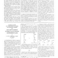 0843 - Page 839 - Travaux originaux. Accidents produits par l'électricité. Par J. Uzac... / Le mode d'action du p-aminophénylsulfamide et des dérivés azoïques dans les septicémies streptococciques expérimentales. Par J. et Mme J. Tréfouel, F. Nitti et D. Bovet