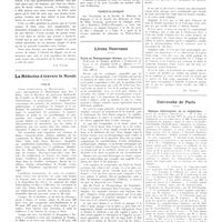 0875 - Page 871 - Chroniques, variétés et informations. Le Professeur Lucas Sierra [Nécrologie] [J.-L. Faure] / La médecine à travers le monde. Italie / Tchéco-Slovaquie / Livres nouveaux. Traité de thérapeutique clinique, par Paul Savy... (Masson et Compagnie, éditeurs)... [Ph. Pagniez] / Université de Paris. Clinique chirurgicale de la Salpêtrière