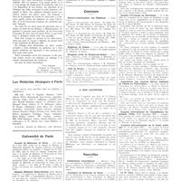 0891 - Page 887 - Chroniques, variétés et informations. La médecine à travers le monde. Hongrie / Les médecins étrangers à Paris / Université de Paris. Faculté de médecine de Paris / Clinique médicale Saint-Antoine / Histoire de la médecine et de la chirurgie / Concours. Electro-radiologistes des hôpitaux / Hôpitaux de Reims / Hospices civils de Chalon-sur-Saône / Ville de Rouen / Nouvelles. Distinctions honorifiques / Académie de médecine de Paris / La société de médecine de Paris / Société d'urologie du Sud-Ouest / Association des anciens élèves diplômés de l'école de puériculture / Congrès international de l'insuffisance hépatique, Vichy / Journées internationales de la santé publique / Le Dr Uhry / Nécrologie