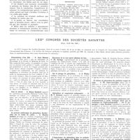 0901 - Page 897 - Travaux originaux. Roentgenthérapie de l'arthrite blennorragique. Par Nguyen-Dinh-Hoang / Bibliographie / LXXe congrès des sociétés savantes (Paris, 18-22 mai 1937) / Présentation d'un film / Foie et alcool / Le pouvoir antitoxique du glutathion. Recherches sur le venin de cobra / Réactions de la rate ablation du foie / Sur le dosage du glutathion / Glutathion et respiration pulmonaire / L'importance du glutathion dans la pathologie / Le teneur en glutathion des globules rouges du sang / De la localisation de certaines substances médicamenteuses à poids atomique élevé par la technique de l'historadiographie / Les beurres boriques