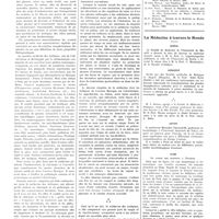 0912 - Page 908 - Chroniques, variétés et informations. La médecine chez les Aztèques [Robert Coronel] / Bibliographie / La médecine à travers le monde. Grèce / Hongrie / Japon / Siam