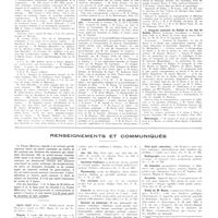 0916 - Page 912 - Chroniques, variétés et informations. Nouvelles. Le congrès de la société française d'ophtalmologie / Congrès de psychothérapie et de psychologie / Le congrès national du raisin et du jus de raisin / Nécrologie / Renseignements et communiqués