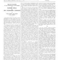 0974 - Page 972 - Travaux originaux. Des douleurs provoquées par l'excitation du bout central des grands splanchniques (douleurs cardiaques, douleurs pulmonaires) au cours des splanchnicotomies. Par René Leriche / Essai de pathogénie et de physiologie pathologique du nanisme rénal et des syndromes connexes. Par Robert Debré, Julien Marie et M.-L. Jammet