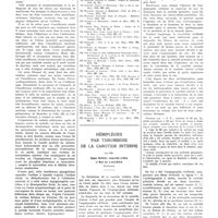 0979 - Page 977 - Travaux originaux. Sur quelques problèmes de la physiopathologie surrénale. Par G. Maranon... / Bibliographie / Hémiplégies par Thrombose de la carotide interne. Par MM. Egas Moniz, Almeida Lima et Rul de Lacerda...