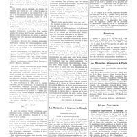 0986 - Page 984 - Chroniques, variétés et informations. La chimie dans la biologie / La médecine à travers le monde. Tchécoslovaquie / Yougoslavie / Erratum / Les médecins étrangers à Paris / Livres nouveaux. L'anaphylaxie expérimentale et humaine, par Pasteur Vallery-Rado, G. Mauric et Mme A. Hugo... (Masson et Compagnie, éditeurs), Paris, 1937...