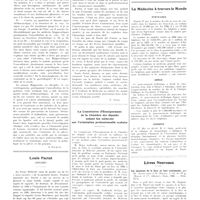 1026 - Page 1000 - Chroniques, variétés et informations. Hippocrate et l'auscultation de la poitrine / Louis Pactat (1874-1937) [Nécrologie] [F. Jayle] / La commission d'enseignement de la chambre des députés entend les médecins sur l'orientation professionnelle scolaire / La médecine à travers le monde. États-Unis / Grèce / Hongrie / Livres nouveaux. Les spasmes de la face et leur traitement, par Th. Alajouanine et R. Thurel... (Masson et Compagnie, éditeurs), Paris, 1936...