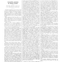 1089 - Page 1063 - Chroniques, variétés et informations. Assemblée générale du Musée Letulle. Oeuvre médico-sociale du professeur Letulle