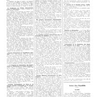1107 - Page 1081 - Chroniques, variétés et informations. Nouvelles. Centenaire de la naissance du grand chirurgien français Félix Terrier, le père de l'asepsie / Xe conférence de l'union internationale contre la tuberculose / Congrès international de l'insuffisance hépatique / Le Xe congrès de l'association des gynécologues et obstétriciens de langue française / Journées orthopédiques de Paris et du congrès français d'orthopédie et de traumatologie / XIIe Congrès international d'homéopathie / Le deuxième congrès international pour la protection de l'enfance / Semaine médicale internationale de Salsomaggiore / Ve congrès de la societas O.-R.-L. Latina / Hôpitaux de Montpellier / Communiqué de la fédération des syndicats médicaux de la Seine / Pougues-les-Eaux / Actes des facultés. Alger