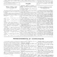 1124 - Page 1098 - Chroniques, variétés et informations. Concours. Maison de Saint-Lazare / Médecins présents à Paris du 25 au 31 juillet 1937 / Nouvelles. Association générale des médecins de France / Voyage médical en U.R.S.S / La réunion des médecins du centre à la Charité-sur-Loire / Renseignements et communiqués