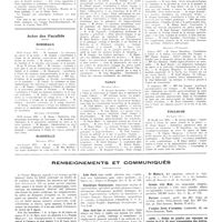 1204 - Page 1178 - Chroniques, variétés et informations. Nouvelles. Le Ier congrès international des médecins fonctionnaires de la santé publique / Actes des facultés. Bordeaux / Marseille / Nancy / Toulouse / Renseignements et communiqués