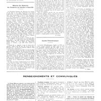 1212 - Page 1186 - Chroniques, variétés et informations. Actes des facultés. Strasbourg / Réunion des médecins des sanatoria du Sud-Est à Hautville / Société Philanthropique [J. Comby] / Renseignements et communiqués