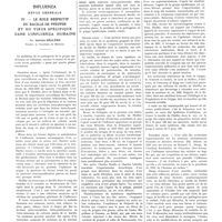 1229 - Page 1203 - Travaux originaux. Influenza. Revue générale. IV. Le rôle respectif du bacille de Pfeiffer et du virus spécifique dans l'influenza humaine. Par Antoine Béclère...