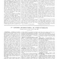 1263 - Page 1237 - Travaux originaux. Le tube d'Einhorn a demeure dans le traitement des fistules duodénales ou gastro-jéjunales post-opératoires. Par MM. Paul Santy... et Pierre Mallet-Guy... / Ier congrès international de pyrétothérapie (Columbia university, New-York. 29, 30, 31, mars 1937). Pyrétothérapie / Mécanisme de la perte de chaleur du corps humain / Posologie de la fièvre thérapeutique / Ondes courtes / Physiologie de la fièvre