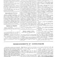 1268 - Page 1242 - Chroniques, variétés et informations. Université de Paris. Clinique médicale des enfants / Universités de province. Faculté de médecine de Bordeaux / Hôpitaux et hospices. Hôpitaux psychiatriques / Sanatoriums / Nouvelles. La Ier semaine médicale internationale de Salsomaggiore / Médecins présents à Paris du 30 août au 4 septembre 1937 / Renseignements et communiqués