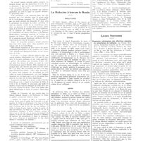 1298 - Page 1272 - Chroniques, variétés et informations. Infirmière de l'air, infirmières-pilotes, secouristes de l'air [Ch.-L. Julliot] / La médecine à travers le monde. Angleterre / Ecosse / Japon / Les médecins étrangers à Paris / Livres nouveaux. Diagnostic radiologique des affections en tableaux, Par Emeric Markovits. Traduction française par les Drs Jacques Busy et Philippe Jacobson. Préfaces des prof. Paul Mathieu et Robert Kienbok... (Delachaux et Niestlé), Paris, 1936... [Morel Kahn]