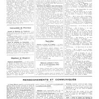 1332 - Page 1306 - Chroniques, variétés et informations Université de Paris. Un cours de service social antivénérien / Universités de province. Faculté de médecine de Strasbourg / Ecole de médecine de l'Indochine / Hôpitaux et hospices. Hôpitaux psychiatriques / Concours. Stomatologiste des hôpitaux de Paris / Spécialiste des hôpitaux (ligne chirurgicale) / Nouvelles. Citation à l'ordre de la nation / Médecins présents à Paris du 13 au 18 septembre 1937 / Renseignements et communiqués