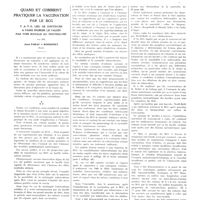 1333 - Page 1307 - Travaux originaux. Quand et comment pratiquer la vaccination par le BCG. Y a-t-il lieu de continuer à faire ingérer le vaccin par voie buccale au nouveau-né ? Par MM. Jean Paraf et Boissonet...