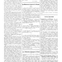 1474 - Page 1448 - Chroniques, variétés et informations. Le «County general Hospital» de Los Angeles / La médecine à travers le monde. Italie / Hollande / Les médecins étrangers à Paris / Livres nouveaux. Oxygénothérapie et carbothérapie. Bases physiologiques, applications cliniques, techniques, par L. Dautrebande... (Masson et Compagnie, édit)... / Précis d'anatomo-physiologie normale et pathologique du système nerveux central, par Pierre Masquin et J.-O. Trelles. Publié sous la direction du Professeur agrégé Jean Lhermitte (Doin et Compagnie, édit), Paris, 1937