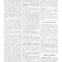 1491 - Page 1465 - Chroniques, variétés et informations. Université de Paris. Clinique des maladies cutanées et syphilitiques, hôp. Saint-Louis / Clinique des maladies infectieuses, hôp. Claude-Bernard / Clinique obstétricale, Baudelocque / Clinique ophtalmologique de l'Hôtel-Dieu / Clinique de chirurgie orthopédique de l'adulte, hôp. Cochin / Médecine légale / Psychiatrie / Universités de province. Faculté de médecine de Lyon / Faculté de médecine de Strasbourg / Hôpitaux et hospices. Amphithéâtre d'anatomie