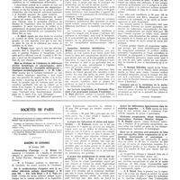 1524 - Page 1498 - Première réunion de la fédération des sociétés latines d'Eugénique (Paris, 1er-3 août 1937). Communications diverses. De la viabilité et de la fécondité des insuffisants intellectuels / Mise en évidence de l'existence de différences d'ordre biométrique et physiologie, entre diverses souches de «drosophila mélanogaster», identiques morphologiquement / Anomalies dentaires héréditaires / Les facteurs dysgéniques en Roumanie. Principes d'un programme pratique d'eugénique / Comment fait-on la statistique de la mortalité infantile ? / Sociétés de Paris / Académie de chirurgie. 13 octobre 1937