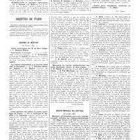 1542 - Page 1516 - Ier congrès international de l'insuffisance hépatique (Vichy, 16-18 septembre 1937). Résumés des rapports. Chimiothérapie de la méningite cérébrospinale à méningocoque / Erythème marginé rhumatismal / Cholestérorachie et méningite tuberculeuse / Nouveau cas de liopomatose symétrique associé à un double mal perforant plantaire / Syndrome protubérantiel inférieur et condylo-déchiré postérieur au cours d'une tuberculose pulmonaire / Sociétés de Paris / Académie de médecine. 19 octobre 1937 / Société médicale des hôpitaux. 22 octobre 1937