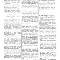 1649 - Page 1623 - Chroniques, variétés et informations. La médecine à travers le monde. Roumanie / La séance de rentrée de l'université de Paris [P. Desfosses] / Correspondance / Livres nouveaux. Les groupes sanguins, par Dujarric de la Rivière et Kossovitch. Préface du professeur Landsteiner... (Baillière, éditeurs), Paris, 1936 [Paul Hauduroy] / La febbre traumatica (La fièvre traumatique), par Ed. Gianni... (Capelli, édit), Bologne, 1936...