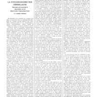 1669 - Page 1643 - Travaux originaux. La dyschronométrie cérébelleuse. Réflexe antagoniste, équilibre actif, réactions d'équilibration. Par André-Thomas