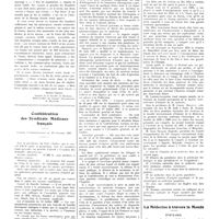 1688 - Page 1662 - Chroniques, variétés et informations. Le coran et l'embryologie / Confédération des syndicats médicaux français / Société française d'histoire de la médecine. 9 octobre 1937 / La médecine à travers le monde. États-Unis