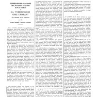 1717 - Page 1691 - Travaux originaux. Conséquences pratiques des notions acquises sur le début de la tuberculose chez l'enfant. Son dépistage et son traitement. Par MM. Robert Debré et Marcel Lelong
