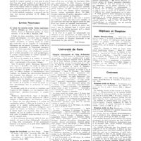 1731 - Page 1705 - Chroniques, variétés et informations. La médecine à travers le monde. Yougoslavie / Livres nouveaux. Le tonus des muscles striés. Etude expérimentale et clinique, par MM. Marinesco, Jonesco-Sisesti, Sager et Kreindler (préface de Sherrington)... Bucarest, 1937 [H. Schaeffer] / Leçons de toxicologie, par René Fabre... (Hermann et Compagnie, éditeurs), Paris, 1935 [René Hazard] / Université de Paris. Clinique chirurgicale de l'hôp. St-Antoine / Universités de province. Faculté de médecine de Nancy / Hôpitaux et hospices. Hôpital Beaujon-Clichy / Concours. Externat / Hospices civils de Rouen / Hospices civils du Puy