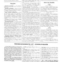 1732 - Page 1706 - Chroniques, variétés et informations. Concours. Hospices civils du Puy / Médecin breveté de la marine marchande / Nouvelles. Distinctions honorifiques / Académie de médecine / Société française d'hématologie / Prix Antoine-Courtade / Association nationale des médecins mutilés et pensionnés de guerre / Société française d'orthopédie et de traumatologie / Caducée Limousin / Corps de santé militaire / Nécrologie / Actes des facultés. Paris / Lyon / Renseignements et communiqués