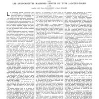 1757 - Page 1731 - Travaux originaux. Les anévrysmes par rupture artérielle dans les endocardites malignes lentes du type Jaccoud-Osler. Par MM. Camille Lian, Pierre Moulonguet et Henri Brocard
